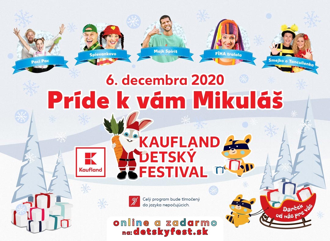 kaufland detsky festival mikulas podujatie usmev 2020