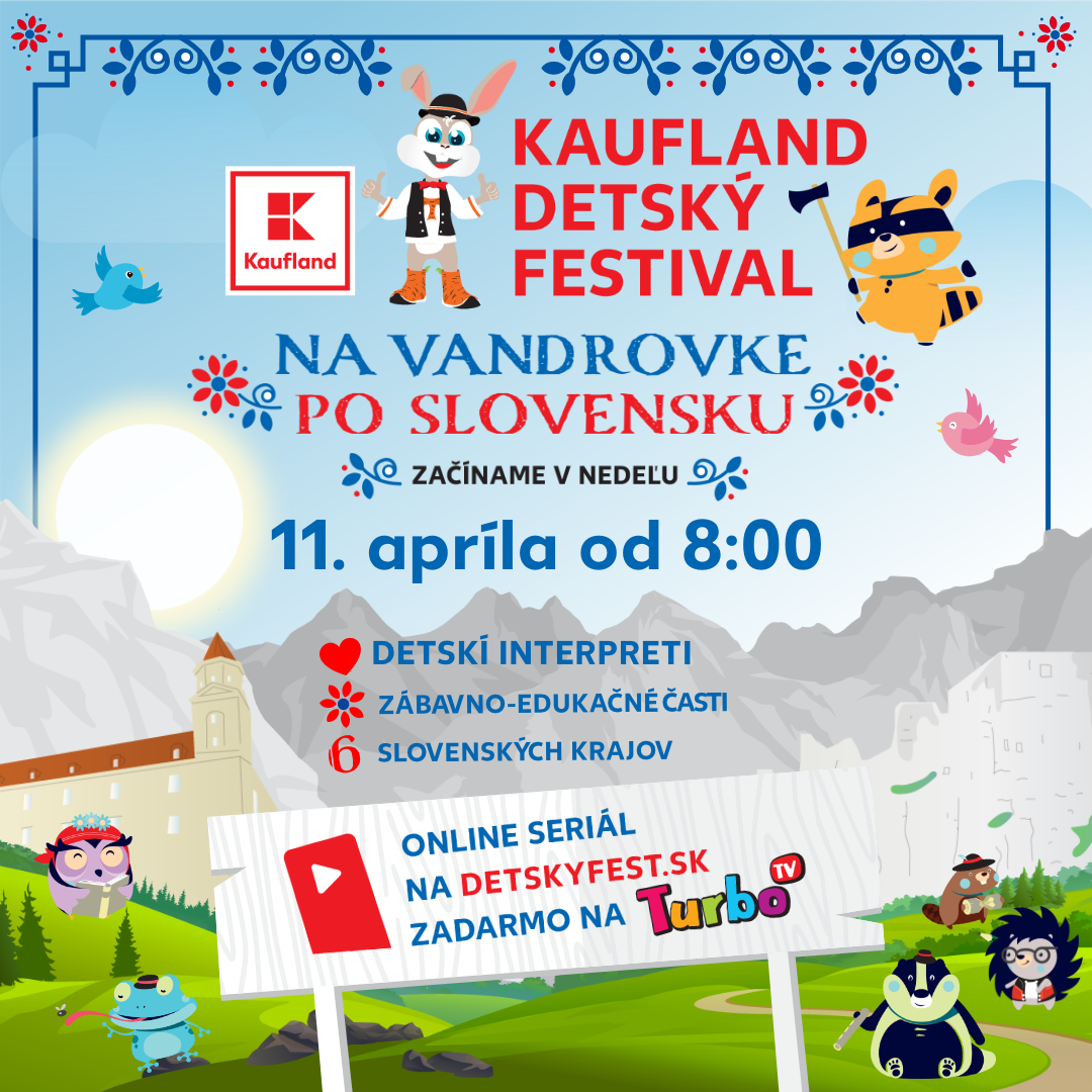 na vandrovke po slovensku kaufland detsky festival