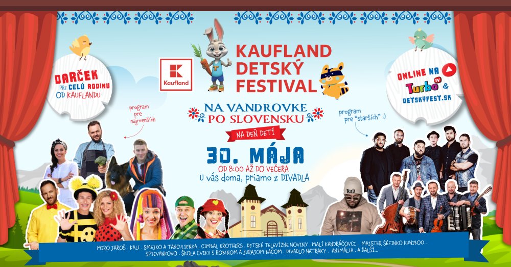 den deti kaufland detsky festival mdd na vandrovke po slovensku